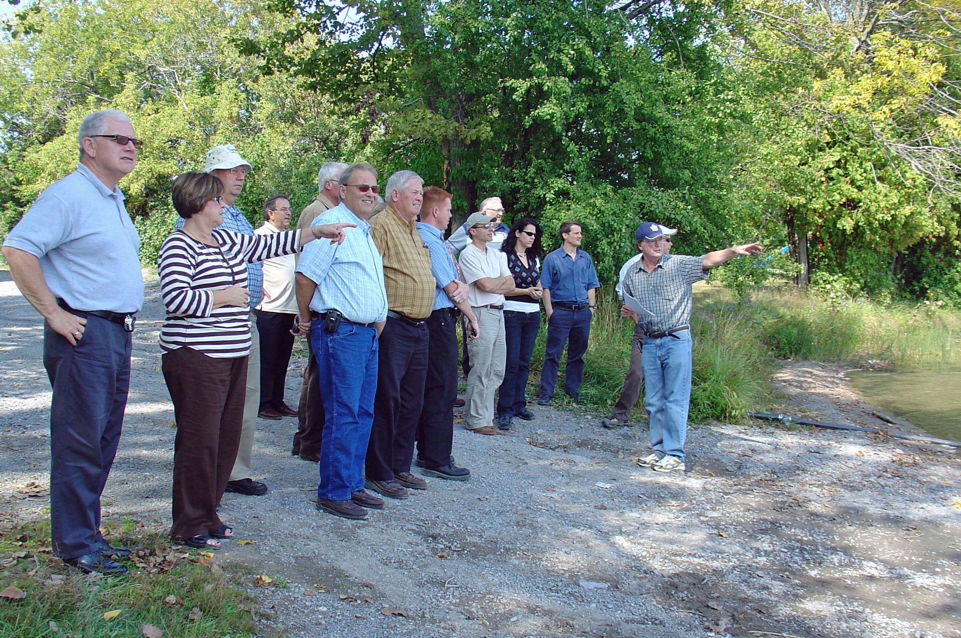 The Quinte Region Source Protection Committee visits Roblin Lake