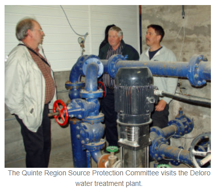 The Quinte Region Source Protection Committee visits the Deloro water treatment plant