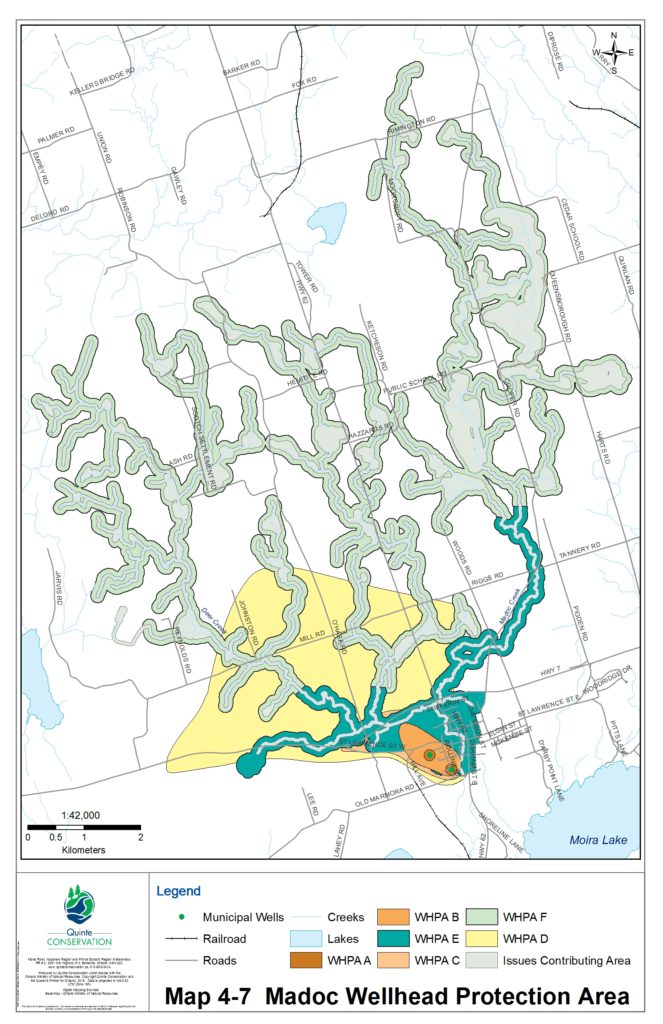 Drinking water systems map for Madoc