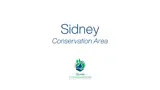 White canvas with 'SidneyConservation Area' written and the Quinte Conservation logo.